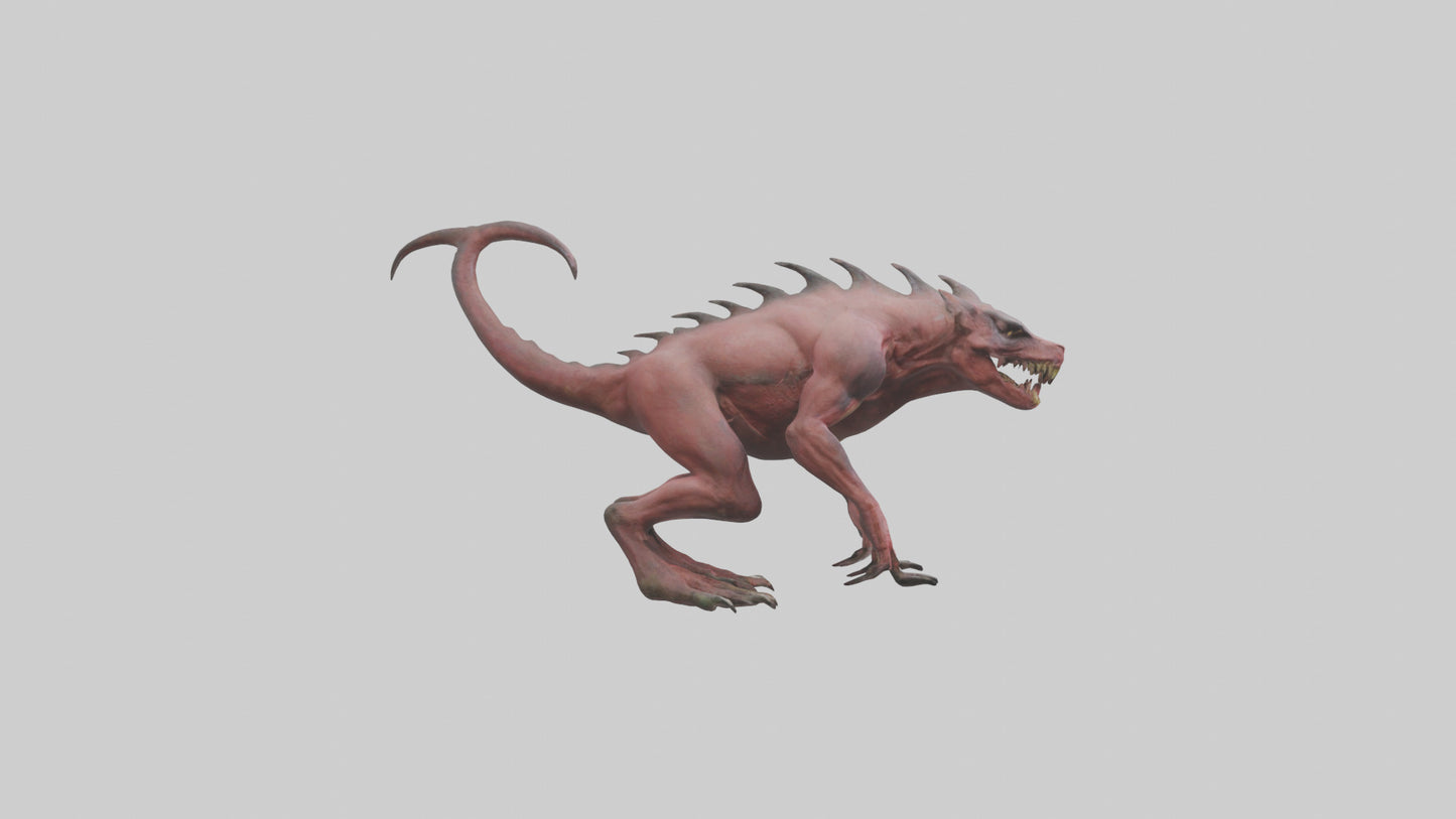 3D model Carnivorous Beast model VR / AR / low-poly