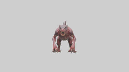 3D model Carnivorous Beast model VR / AR / low-poly