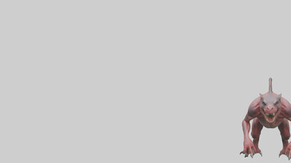 3D model Carnivorous Beast model VR / AR / low-poly