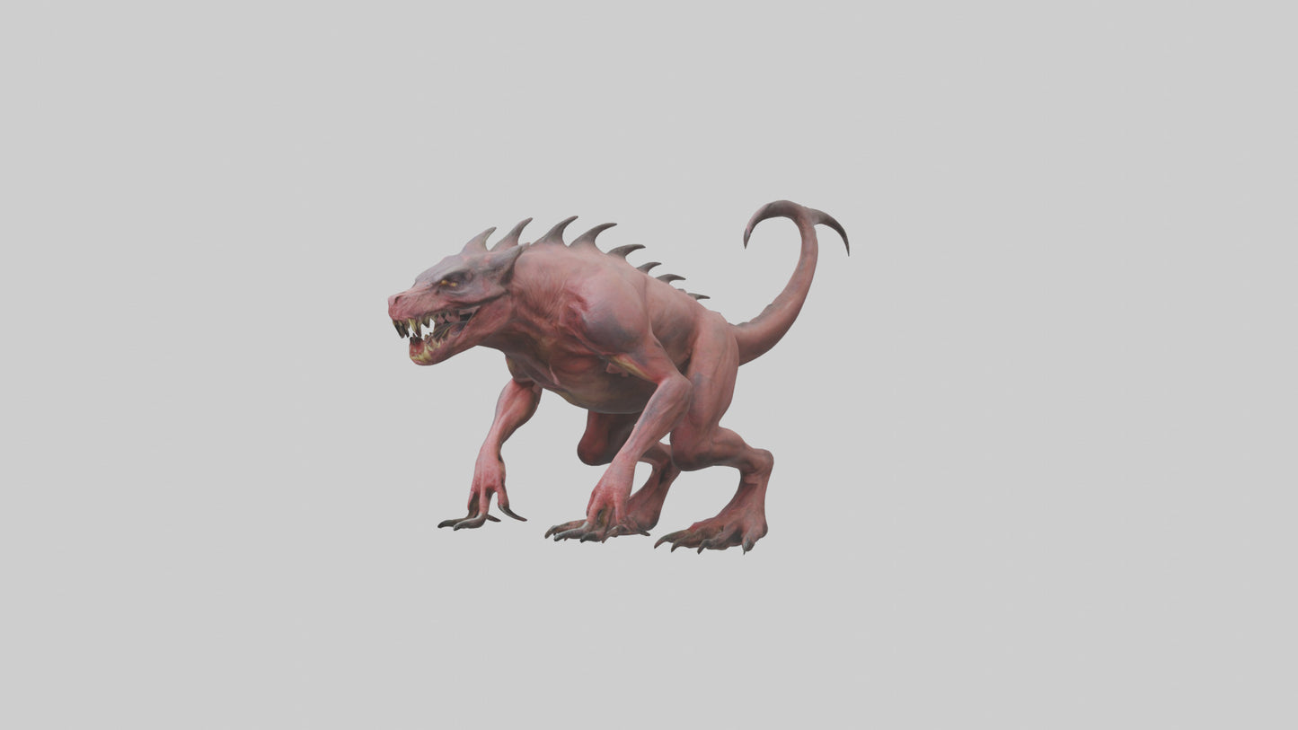 3D model Carnivorous Beast model VR / AR / low-poly