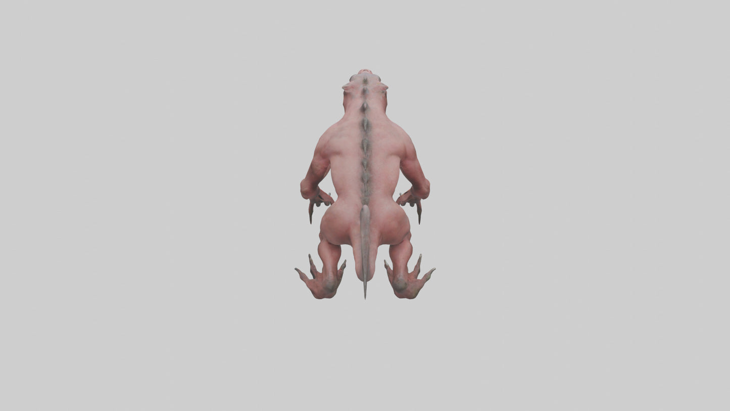 3D model Carnivorous Beast model VR / AR / low-poly