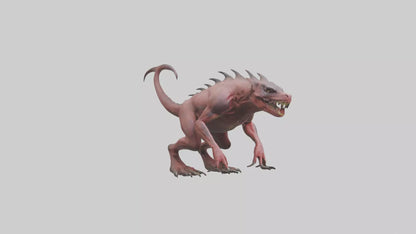 3D model Carnivorous Beast model VR / AR / low-poly