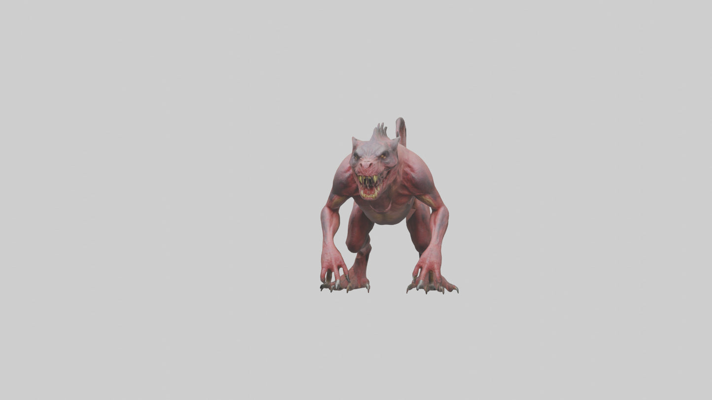 3D model Carnivorous Beast model VR / AR / low-poly