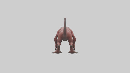 3D model Carnivorous Beast model VR / AR / low-poly