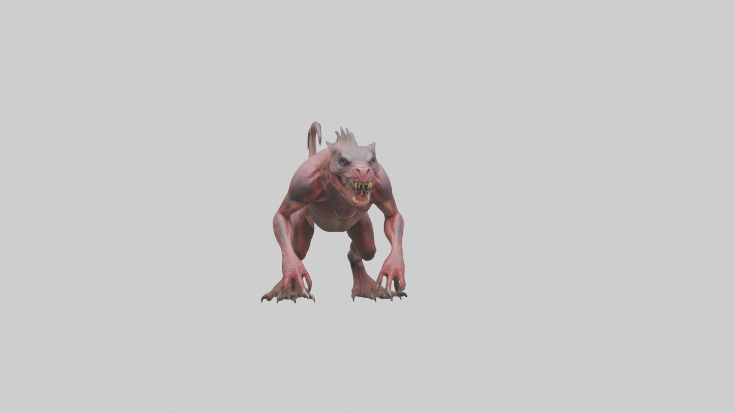 3D model Carnivorous Beast model VR / AR / low-poly