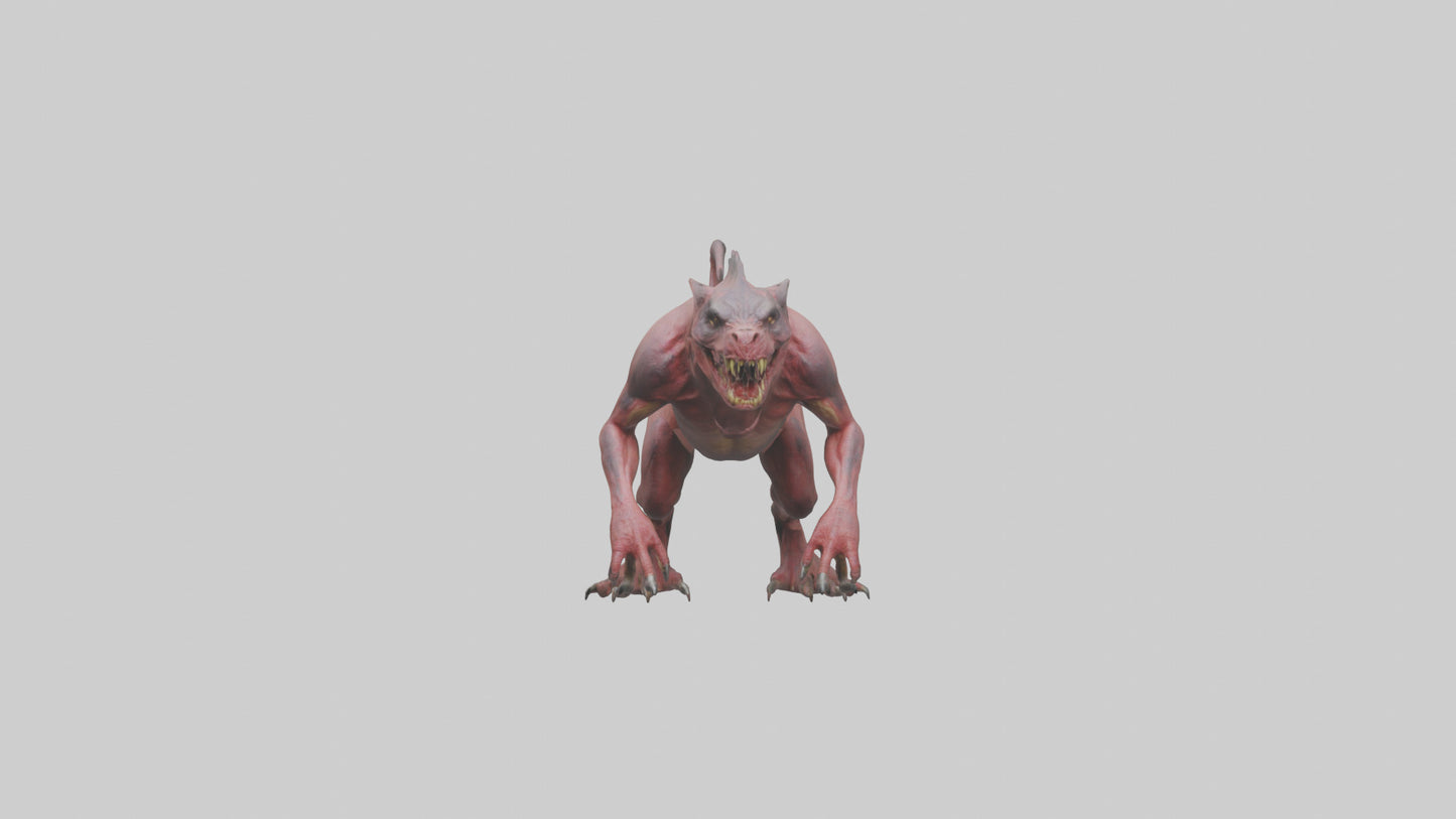 3D model Carnivorous Beast model VR / AR / low-poly