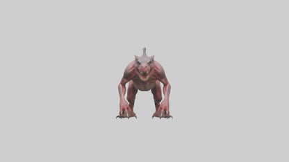 3D model Carnivorous Beast model VR / AR / low-poly