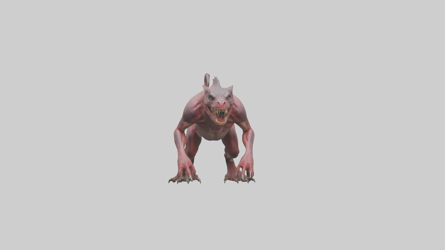 3D model Carnivorous Beast model VR / AR / low-poly