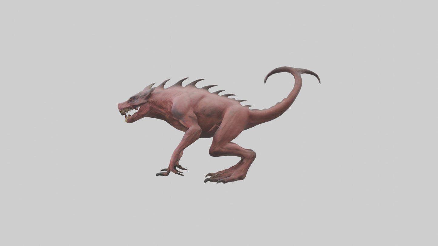 3D model Carnivorous Beast model VR / AR / low-poly