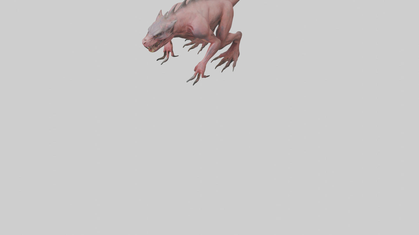 3D model Carnivorous Beast model VR / AR / low-poly