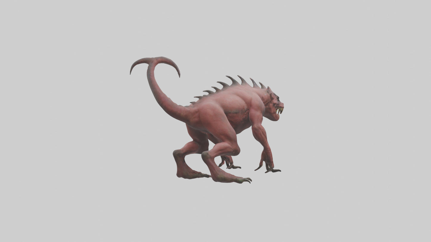 3D model Carnivorous Beast model VR / AR / low-poly