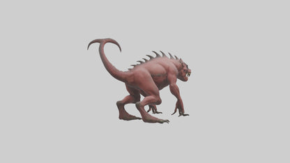 3D model Carnivorous Beast model VR / AR / low-poly