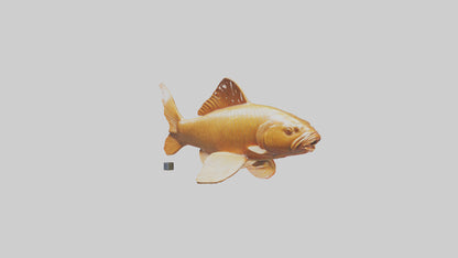 3D model Carp statue model VR / AR / low-poly