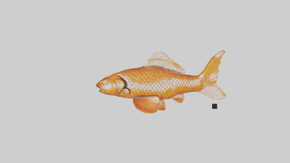 3D model Carp statue model VR / AR / low-poly
