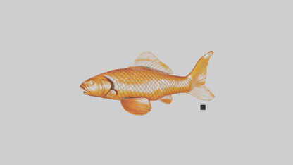3D model Carp statue model VR / AR / low-poly