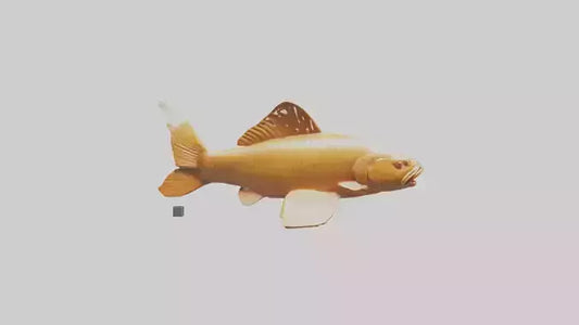 3D model Carp statue model VR / AR / low-poly