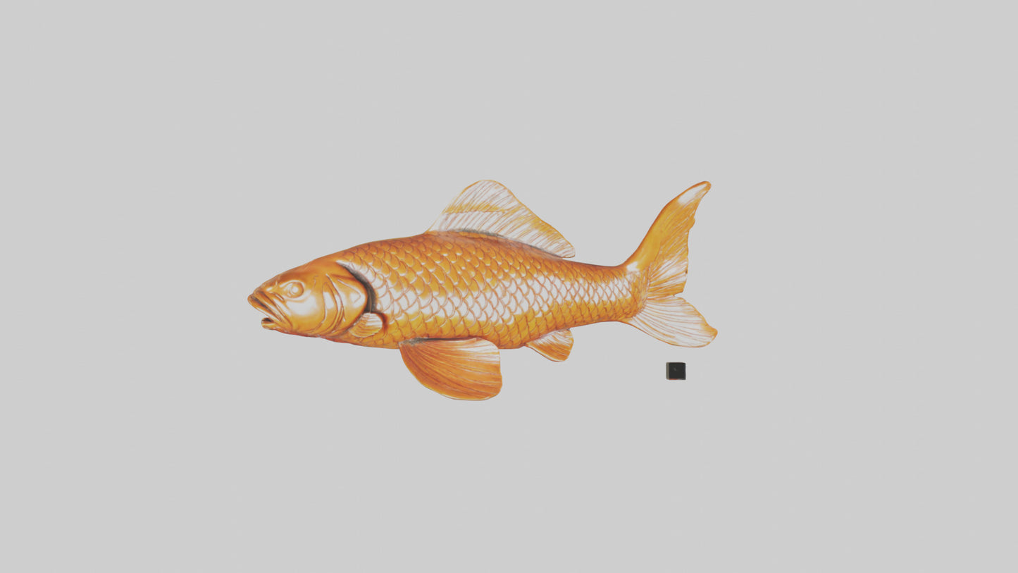 3D model Carp statue model VR / AR / low-poly