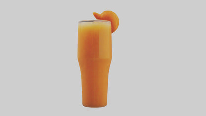 Carrot ginger juice model VR / AR / low-poly