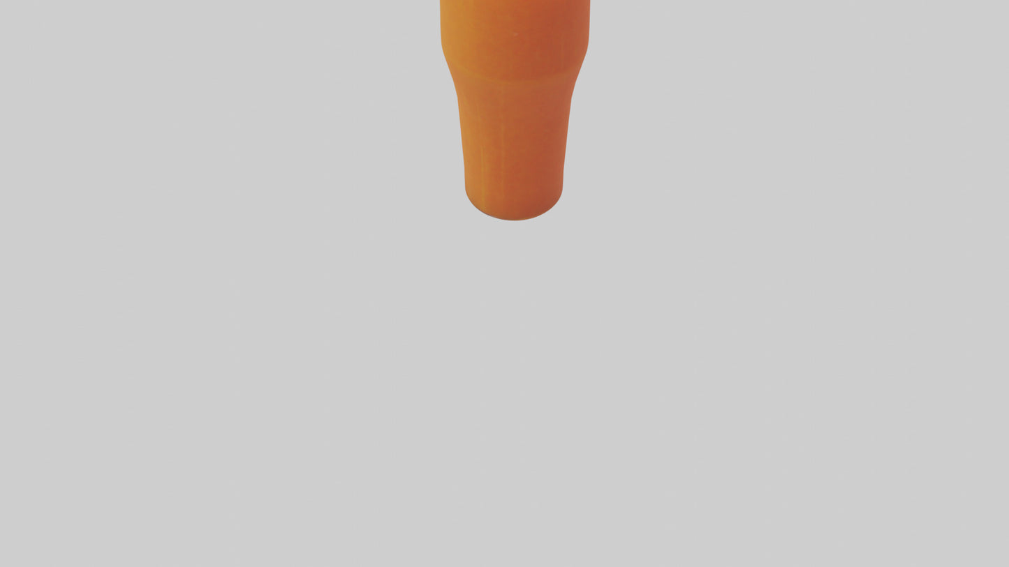 Carrot ginger juice model VR / AR / low-poly