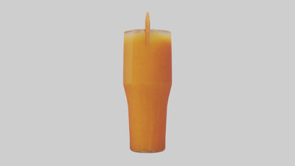 Carrot ginger juice model VR / AR / low-poly
