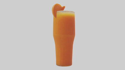 Carrot ginger juice model VR / AR / low-poly