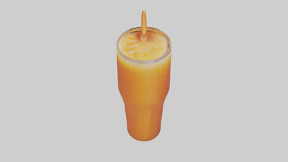 Carrot ginger juice model VR / AR / low-poly