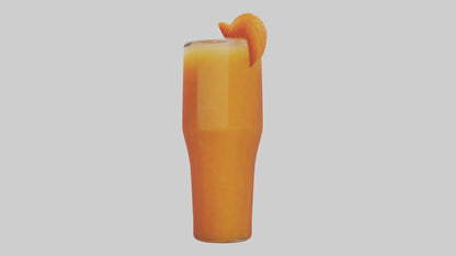Carrot ginger juice model VR / AR / low-poly