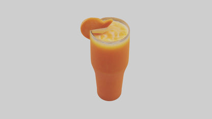 Carrot ginger juice model VR / AR / low-poly