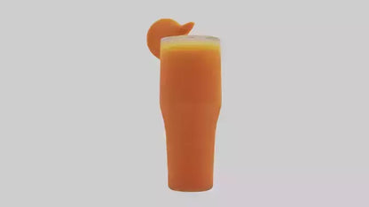 Carrot ginger juice model VR / AR / low-poly