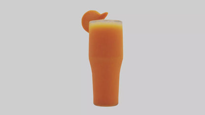 Carrot ginger juice model VR / AR / low-poly