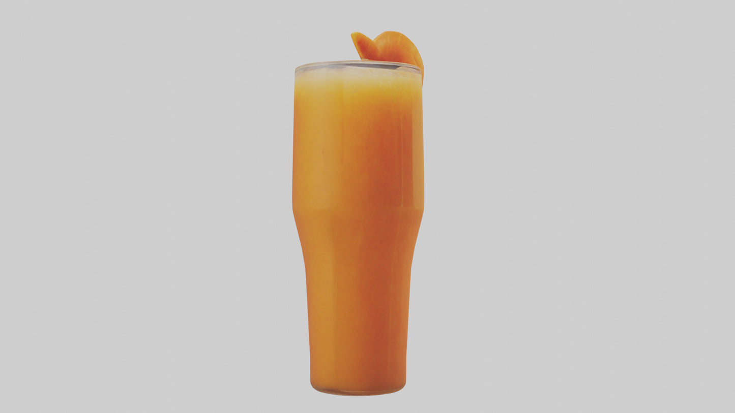 Carrot ginger juice model VR / AR / low-poly
