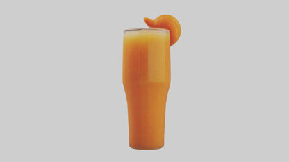 Carrot ginger juice model VR / AR / low-poly