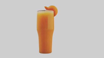 Carrot ginger juice model VR / AR / low-poly