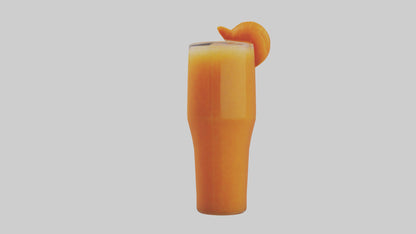 Carrot ginger juice model VR / AR / low-poly