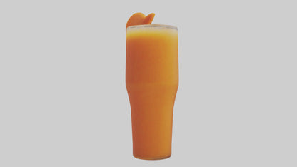 Carrot ginger juice model VR / AR / low-poly
