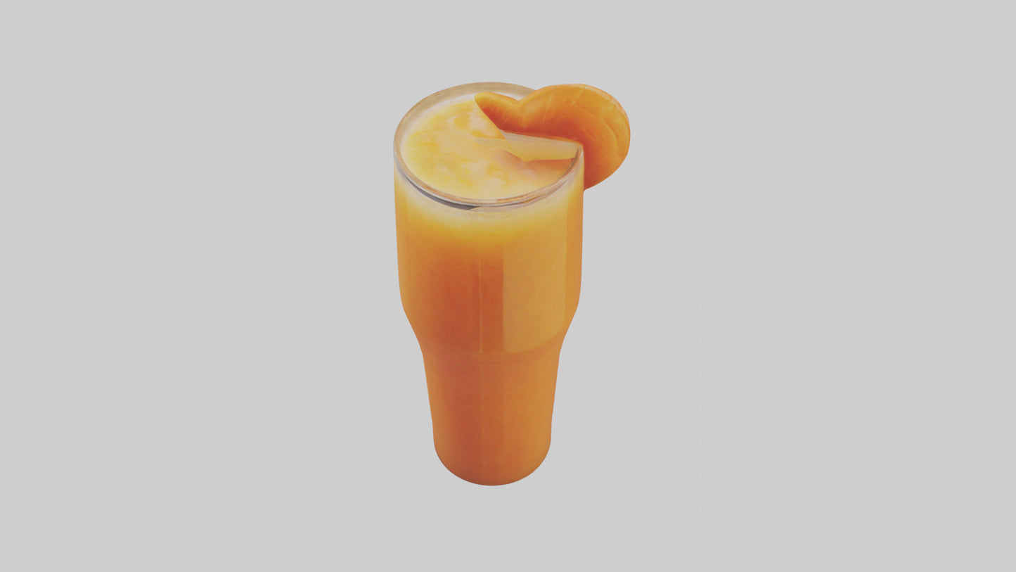 Carrot ginger juice model VR / AR / low-poly
