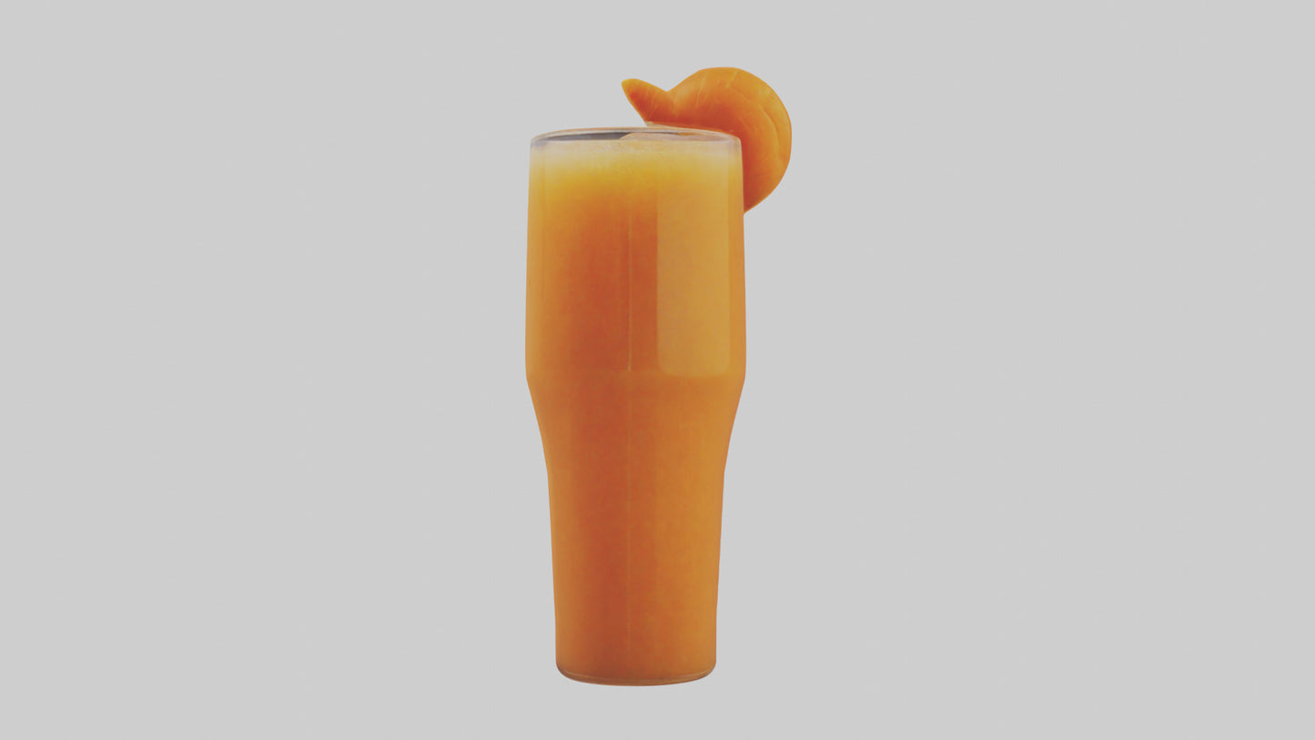 Carrot ginger juice model VR / AR / low-poly