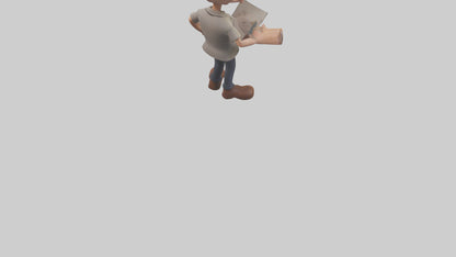 Cartoon Actor Assistant model 3D model