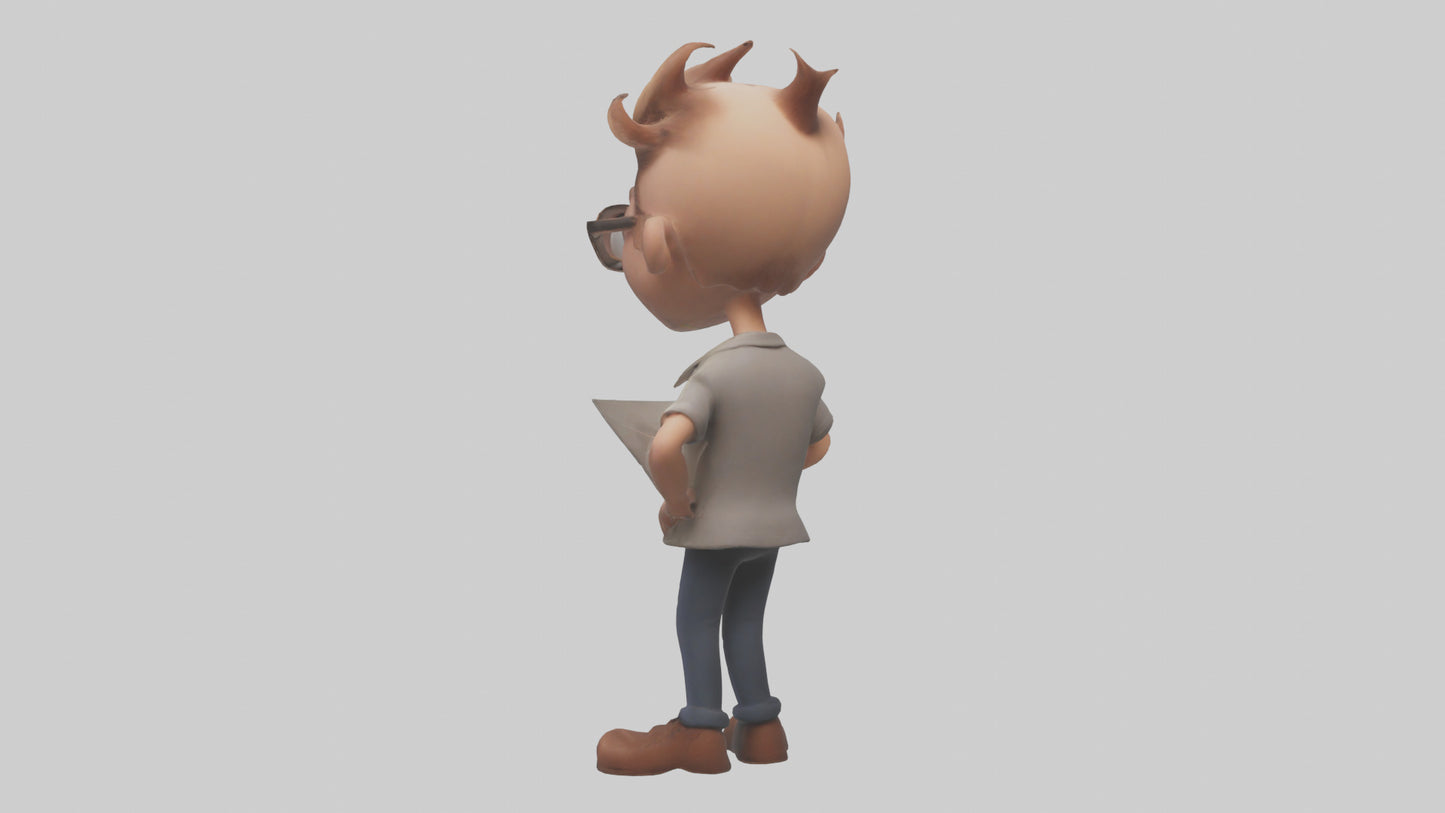 Cartoon Actor Assistant model 3D model