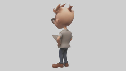 Cartoon Actor Assistant model 3D model