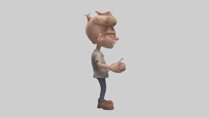 Cartoon Actor Assistant model 3D model