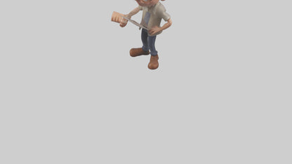 Cartoon Actor Assistant model 3D model