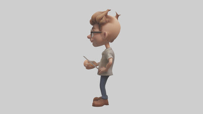 Cartoon Actor Assistant model 3D model