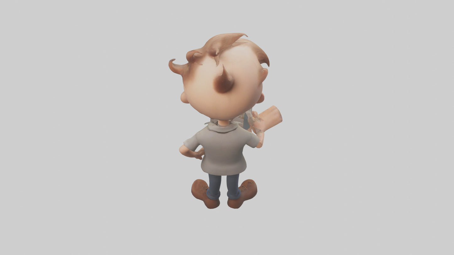 Cartoon Actor Assistant model 3D model