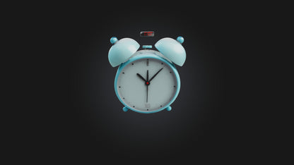 Cartoon Alarm Clock 3D model
