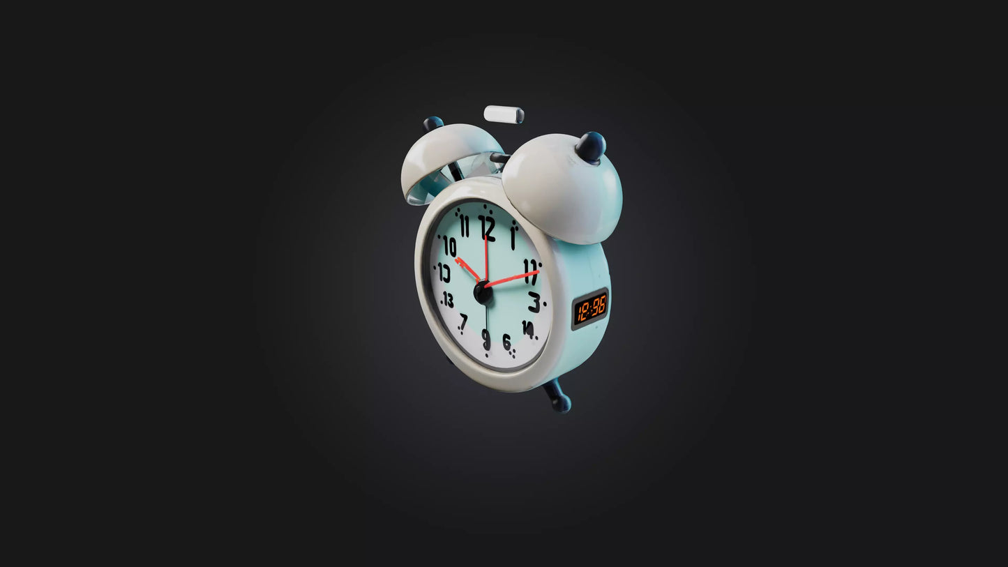 Cartoon Alarm Clock 3D model