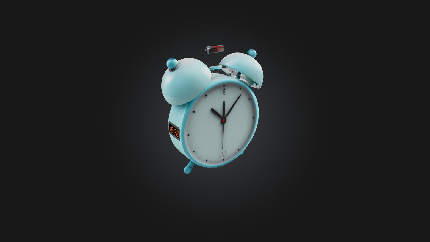 Cartoon Alarm Clock 3D model