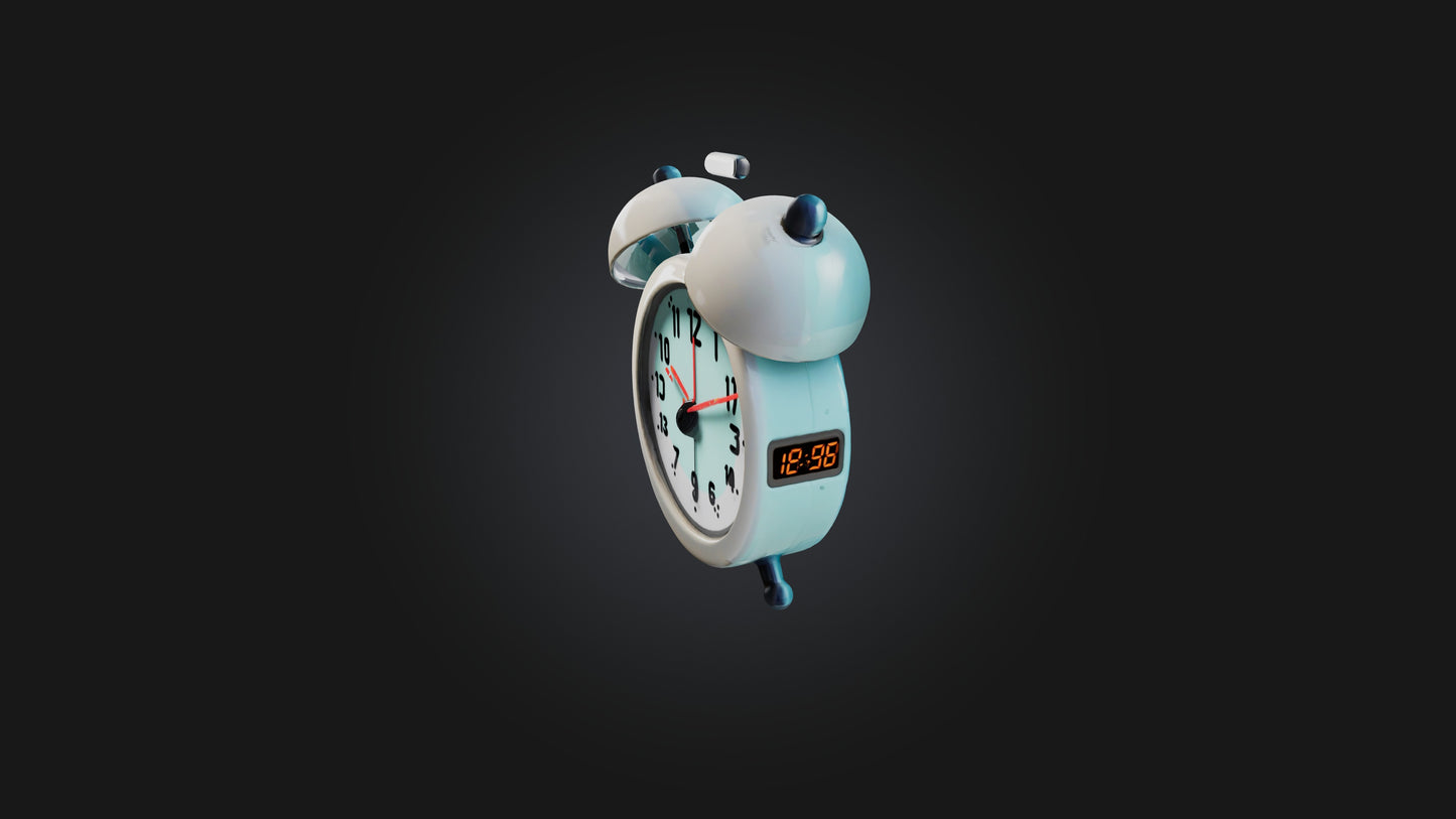 Cartoon Alarm Clock 3D model