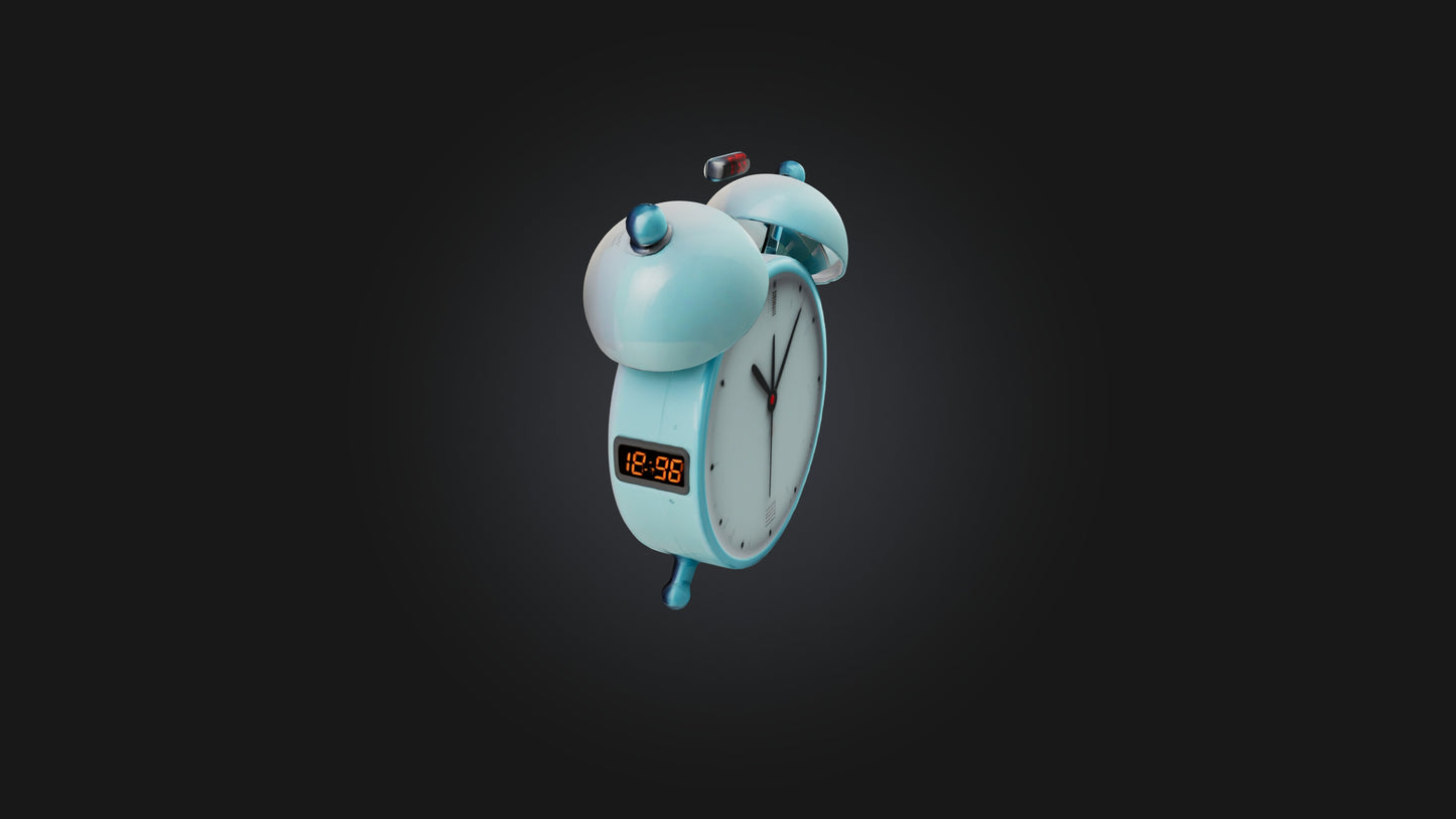 Cartoon Alarm Clock 3D model
