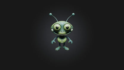 Cartoon Alien 3D model